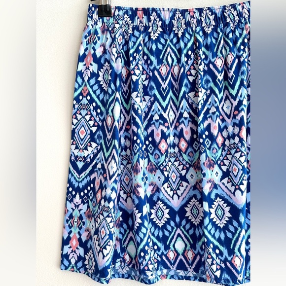 Divided by H&M Bohemian Aztec Geometric Print Neon Mini Skirt, Size 6 - Picture 11 of 15